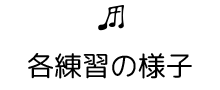 各練習の様子